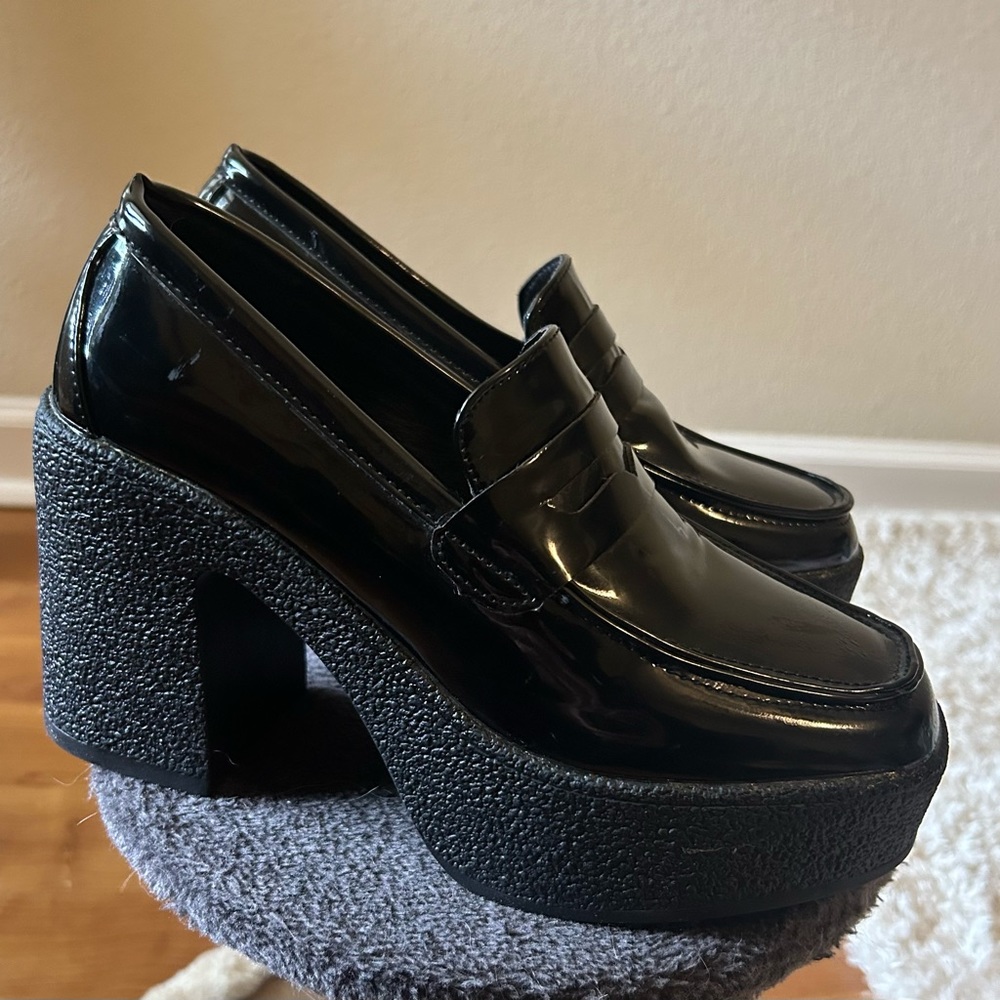 ASOS Black Platform Loafers